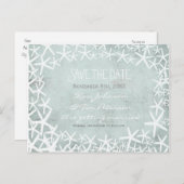Beach Starfish Vintage Hochzeit Postkarte Rett Dat (Vorne/Hinten)