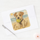 Beach Sticker Peggy der Jack Russell (Umschlag)