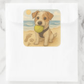 Beach Sticker Peggy der Jack Russell (Tasche)