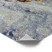 Beach Stone Peace Sign Poster (Ecke)