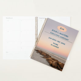 Beach Stones arbeiten Corporate Business Führungsk Planer