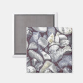 Beach Stones Magnet (Vorderseite/Rückseite)