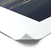 Beach Stormy Sunset Print Poster (Ecke)