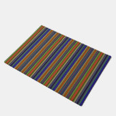 Beach Stripes Fußmatte (Schrägansicht)