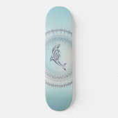 Beach Style Dolphin Mandala Küste Skateboard (Vorderseite)