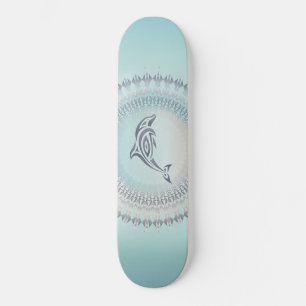Beach Style Dolphin Mandala Küste Skateboard