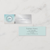 Beach Style Dolphin Mandala Mini Visitenkarte (Vorne/Hinten)