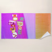 Beach Style Retro Vacay Mode  Strandtuch (Vorderseite)