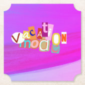 Beach Style Retro Vacay Mode  Untersetzer (Vorderseite)