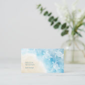 Beach Style White Turtles Scan QR Code Visitenkarte (Stehend Vorderseite)