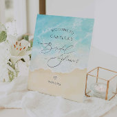 Beach Summer Brautparty Willkommen Sockelschild