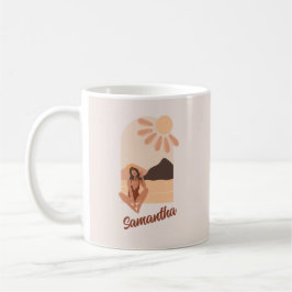 Beach Summer Chill Beige Individuelle Name Tasse