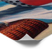 Beach Summer Classic Button Up Poster (Ecke)