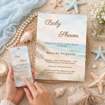 Beach summer coastal Baby Shower