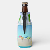 Beach Summer Cocktails Flasche Cooler Flaschenkühler (Flasche Rückseite)