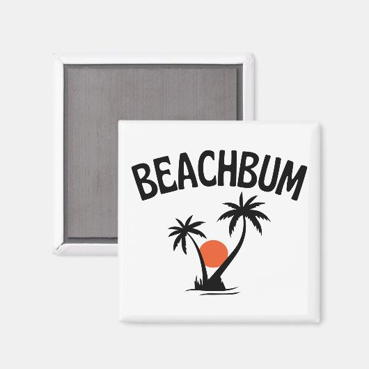 Beach Summer Magnet (Vorderseite/Rückseite)