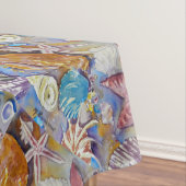 Beach Summer Muscheln Pattern Tablecloth Tischdecke (Beispiel)