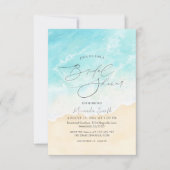 Beach Summer Ocean Brautparty Einladung (Vorderseite)