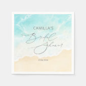 Beach Summer Ocean Brautparty Serviette (Vorderseite)