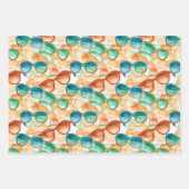 Beach Summer Packpapier Geschenkpapier Set (Vorderseite 3)