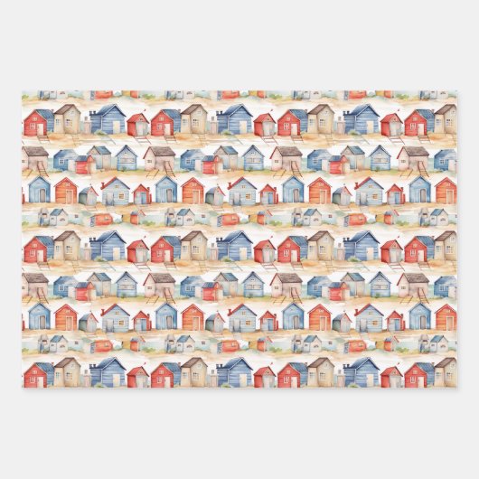 Beach Summer Packpapier Geschenkpapier Set (Vorderseite 2)