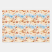 Beach Summer Packpapier Geschenkpapier Set (Vorderseite 3)