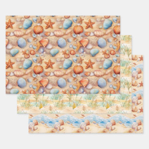 Beach Summer Packpapier Geschenkpapier Set