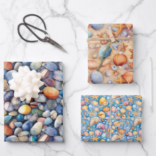 Beach Summer Packpapier Geschenkpapier Set