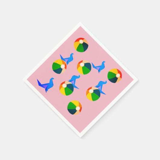 Beach, Summer Paper Napkins Serviette (Ecke)