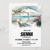 Beach Summer Party Einladung (Vorne/Hinten)