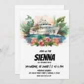 Beach Summer Party Einladung (Vorne/Hinten)