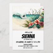 Beach Summer Party Einladung (Vorne/Hinten)