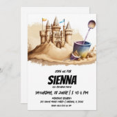 Beach Summer Party Einladung (Vorne/Hinten)