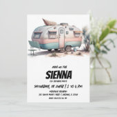 Beach Summer Party Einladung (Stehend Vorderseite)