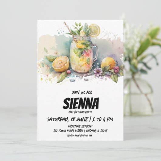 Beach Summer Party Einladung (Stehend Vorderseite)