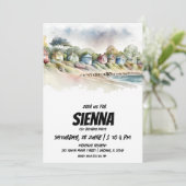 Beach Summer Party Einladung (Stehend Vorderseite)