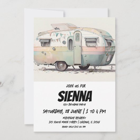 Beach Summer Party Einladung (Vorderseite)