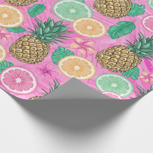 Beach Summer Pattern Geschenkpapier (Ecke)