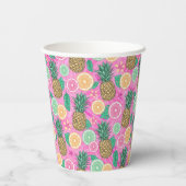 Beach Summer Pattern Pappbecher (Rückseite)