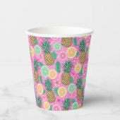 Beach Summer Pattern Pappbecher (Vorderseite)