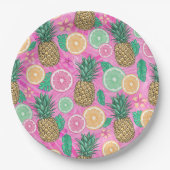 Beach Summer Pattern  Pappteller (Vorderseite)