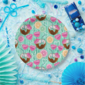 Beach Summer Pattern Pappteller (Party)