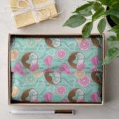 Beach Summer Pattern  Seidenpapier (Geschenk)