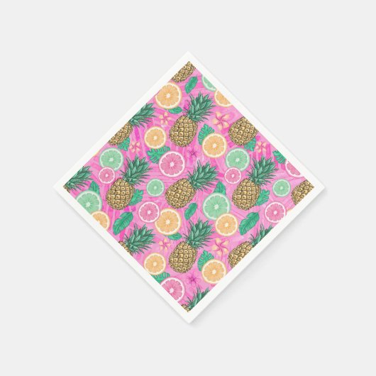Beach Summer Pattern Serviette (Ecke)