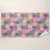 Beach Summer Pattern Strandtuch (Vorderseite)