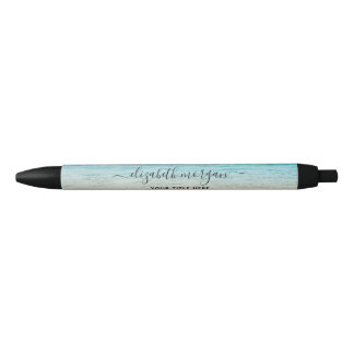 Beach Summer Personalisiert Blue Script Kugelschreiber