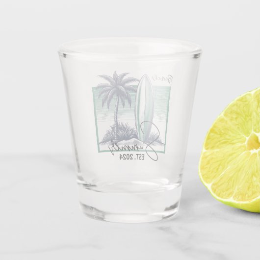 Beach Summer Schnapsglas (Rückseite)
