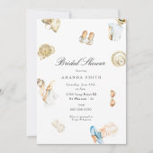 Beach Summer Seashore Brautparty Einladung (Vorderseite)