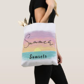 Beach Summer Sunset in Pastel Tasche (Von Nahem)