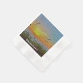 Beach Summer Sunset Napkins Serviette (Ecke)